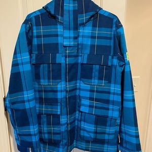 Bonfire Baker Snowboard Ski Snow Jacket Mens Large Blue